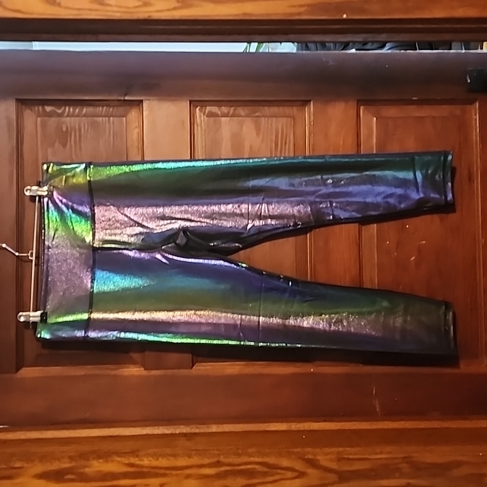 Like NEW ZYIA Metallic Rainbow leggings
